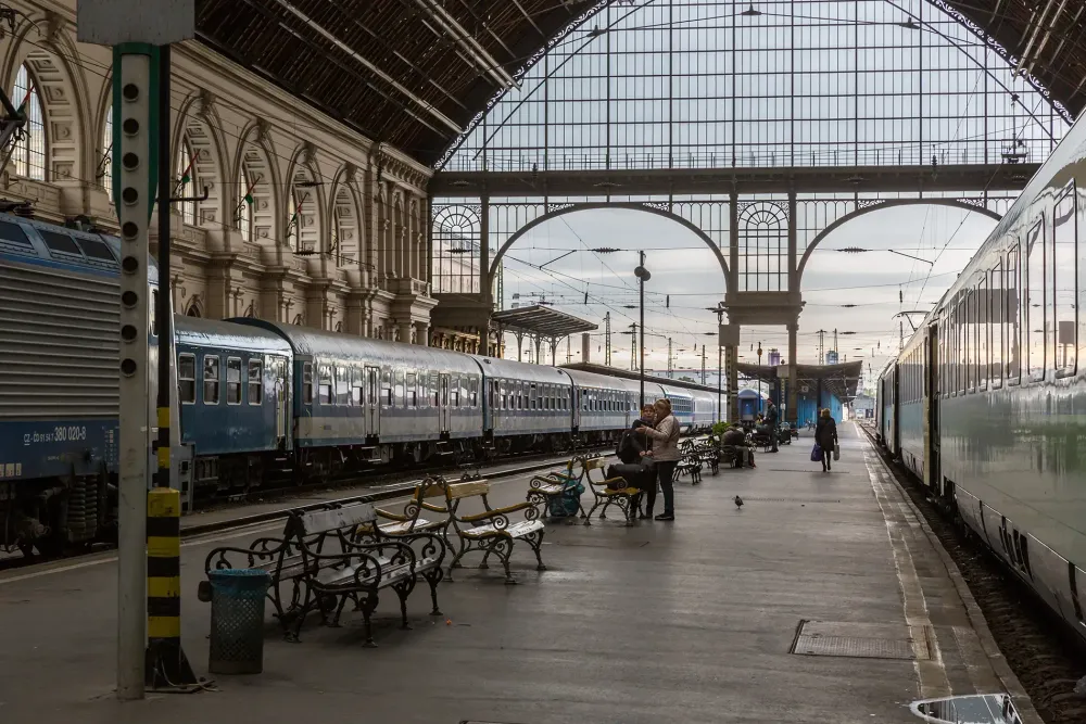 Europe train station Budapest Keleti